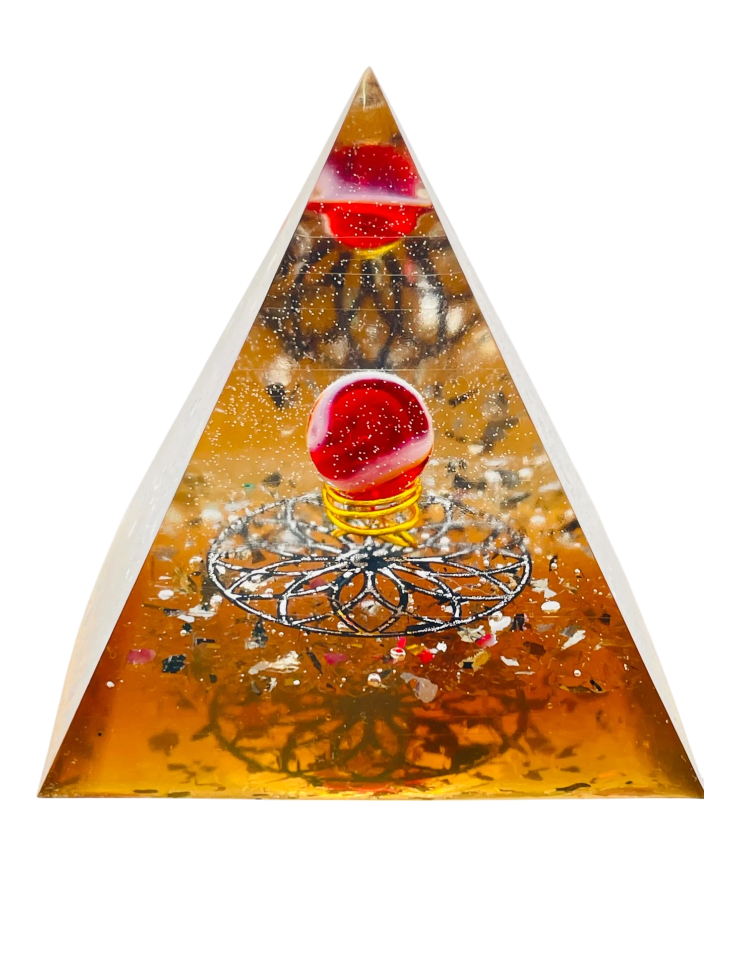 Piramide con Sfera Portafortuna