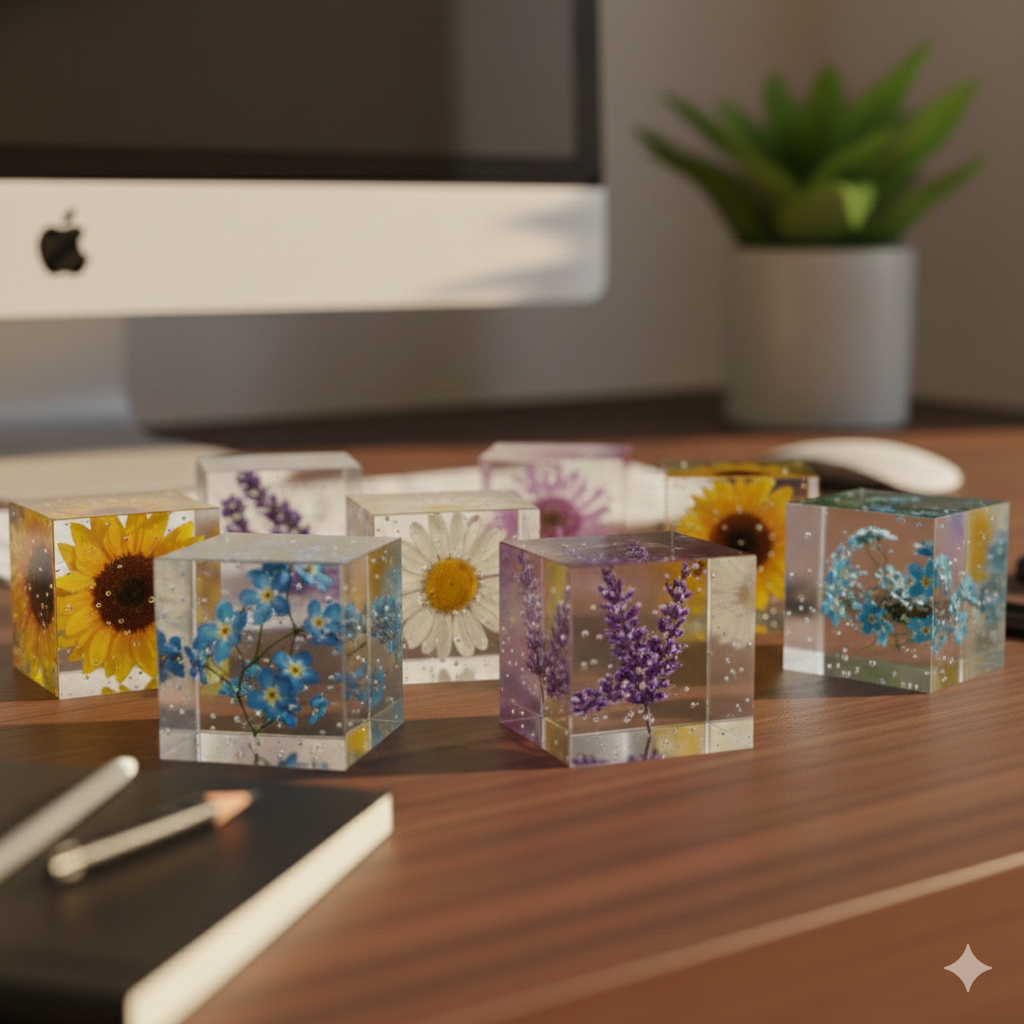 Cubi LED "Fiori Veri"