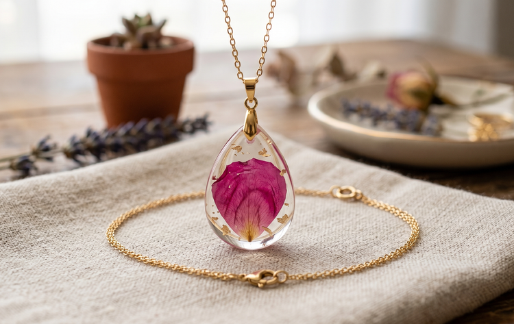Collana con "Fiori Veri"