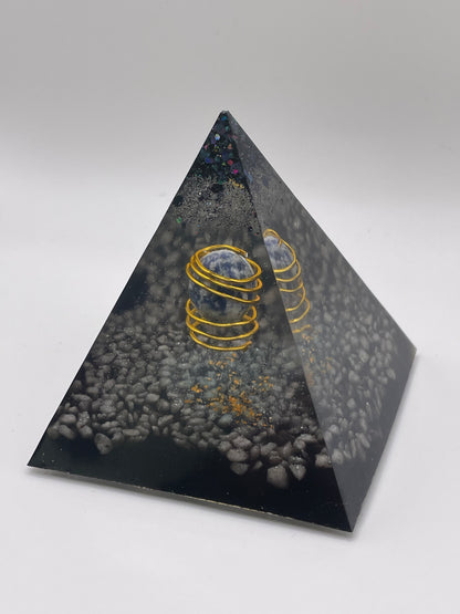 Piramide con "SFERA BLU-GRIGIO"