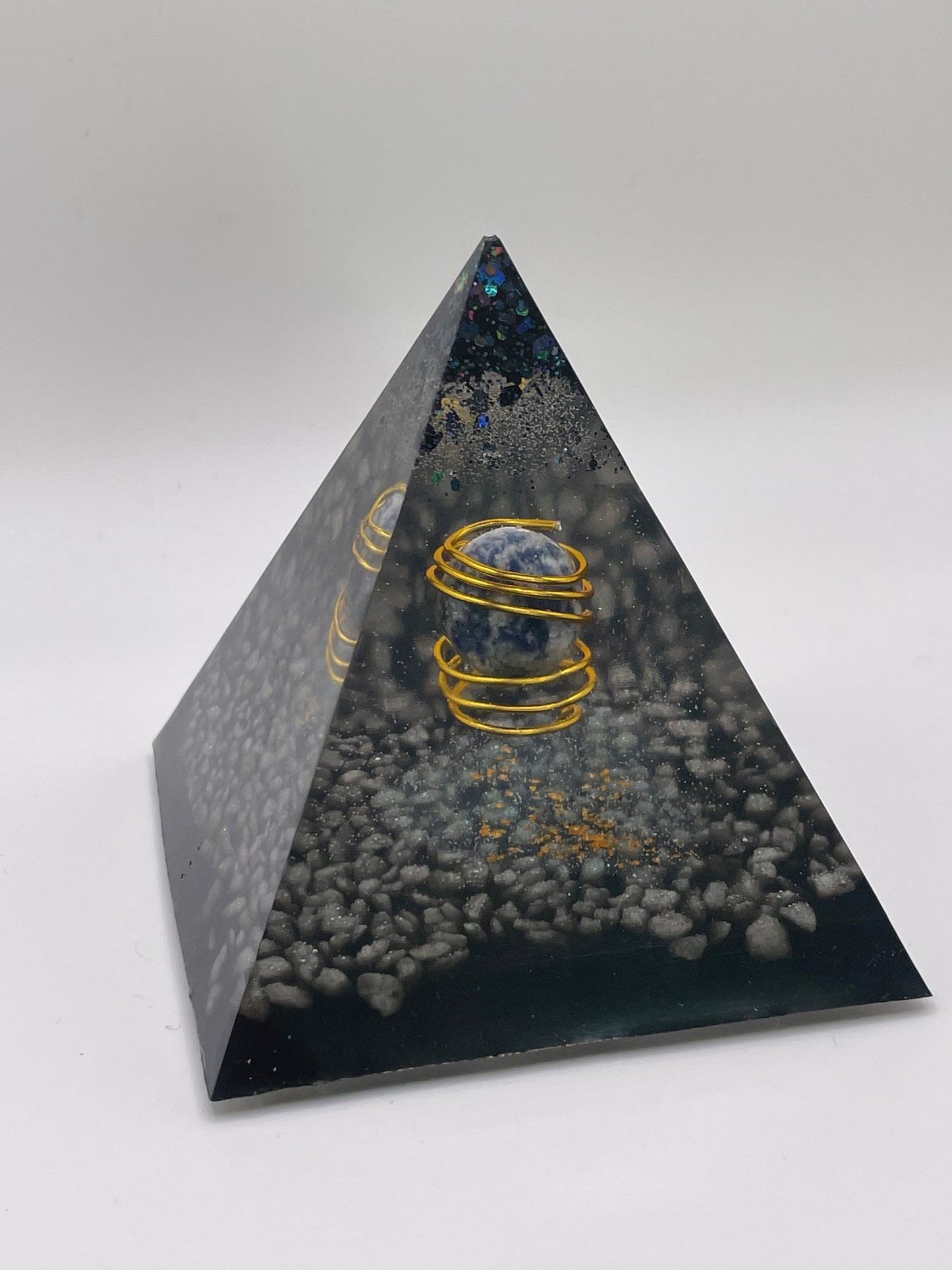 Piramide con "SFERA BLU-GRIGIO"