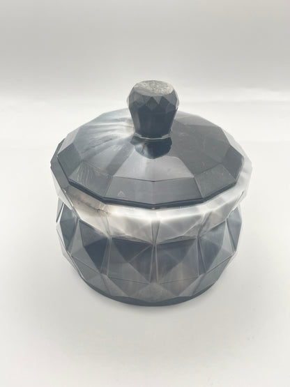 Scatola Portaoggetti in Resina Fatta a Mano - Contenitore Decorativo con Coperchio