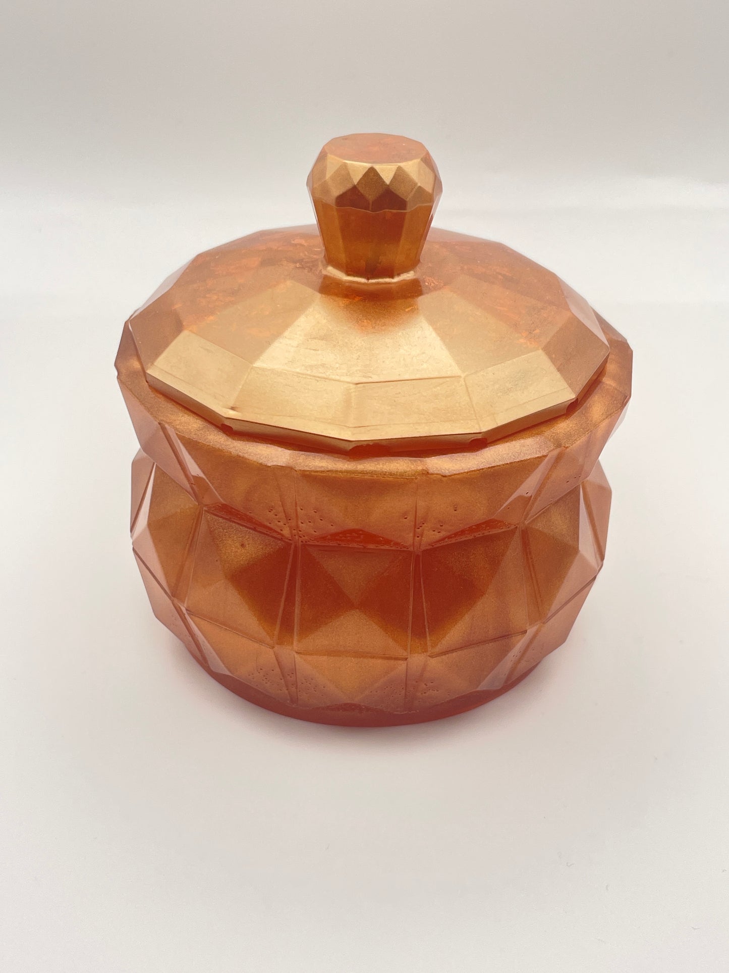 Scatola Decorativa in Resina Havana - Contenitore Portaoggetti con Coperchio