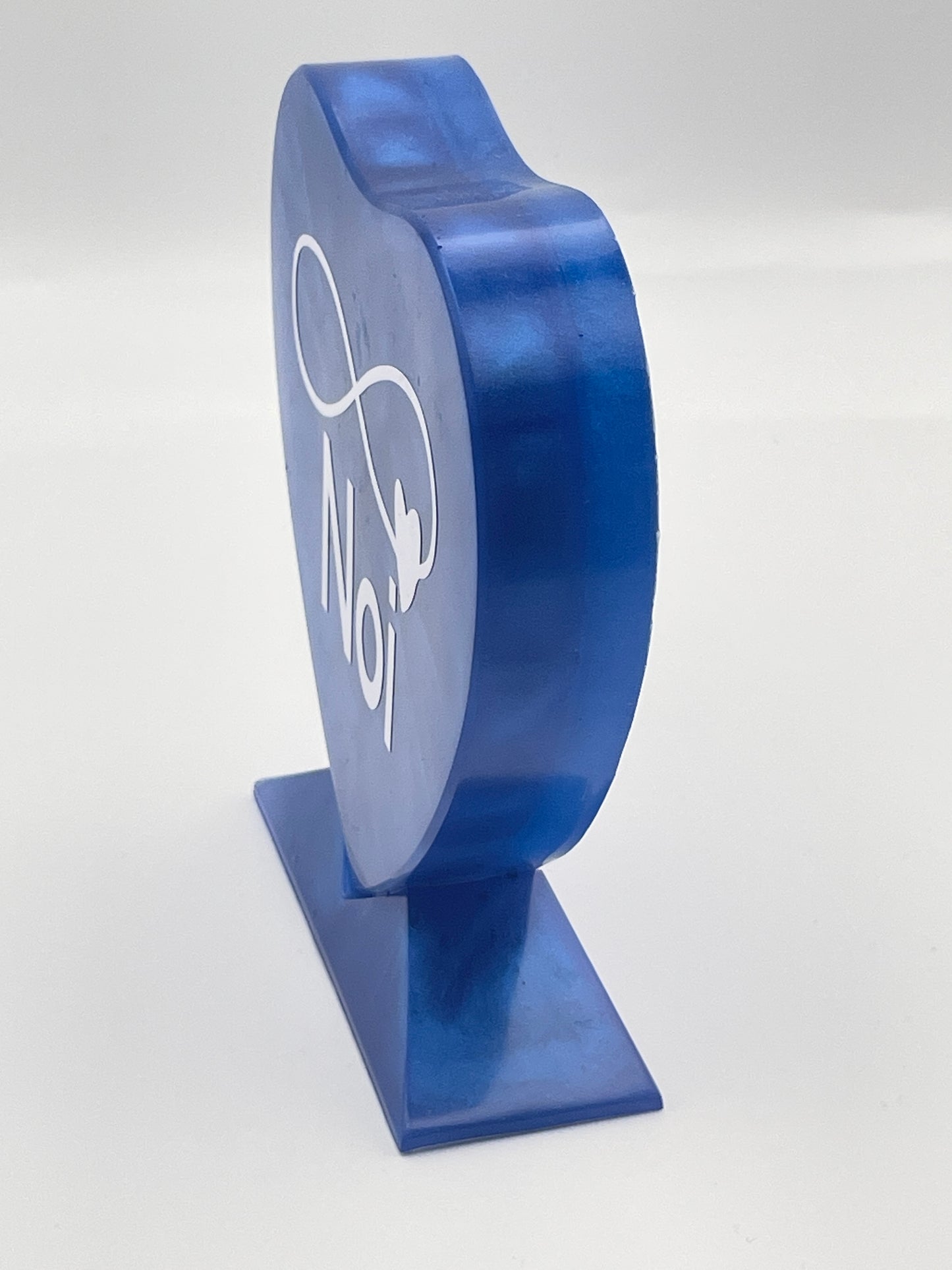 Cuore in Resina Blu con Infinito e Nome Personalizzabile 'Noi' | Decorazione Romantica
