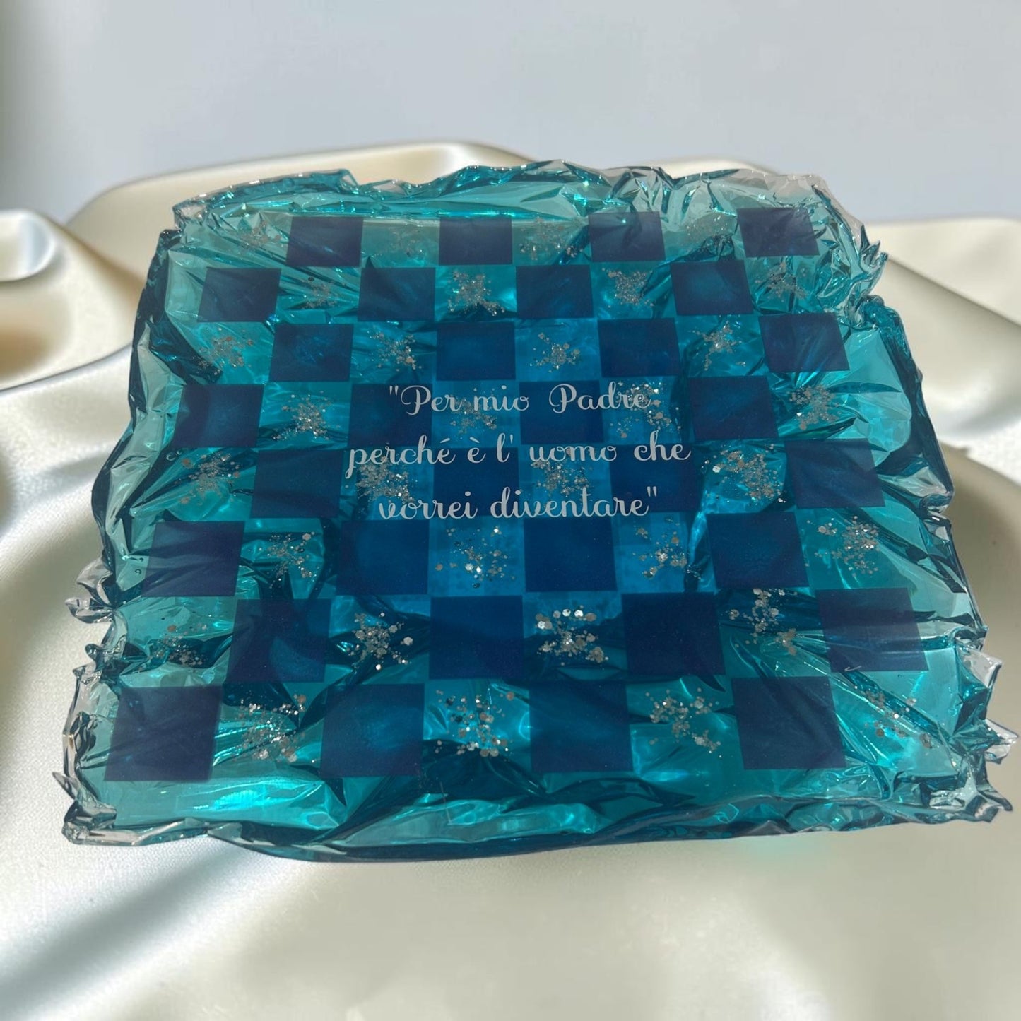 Edizione "Onda dell'Anima" – Opera 3D in Resina ad Alto Spessore (5cm)