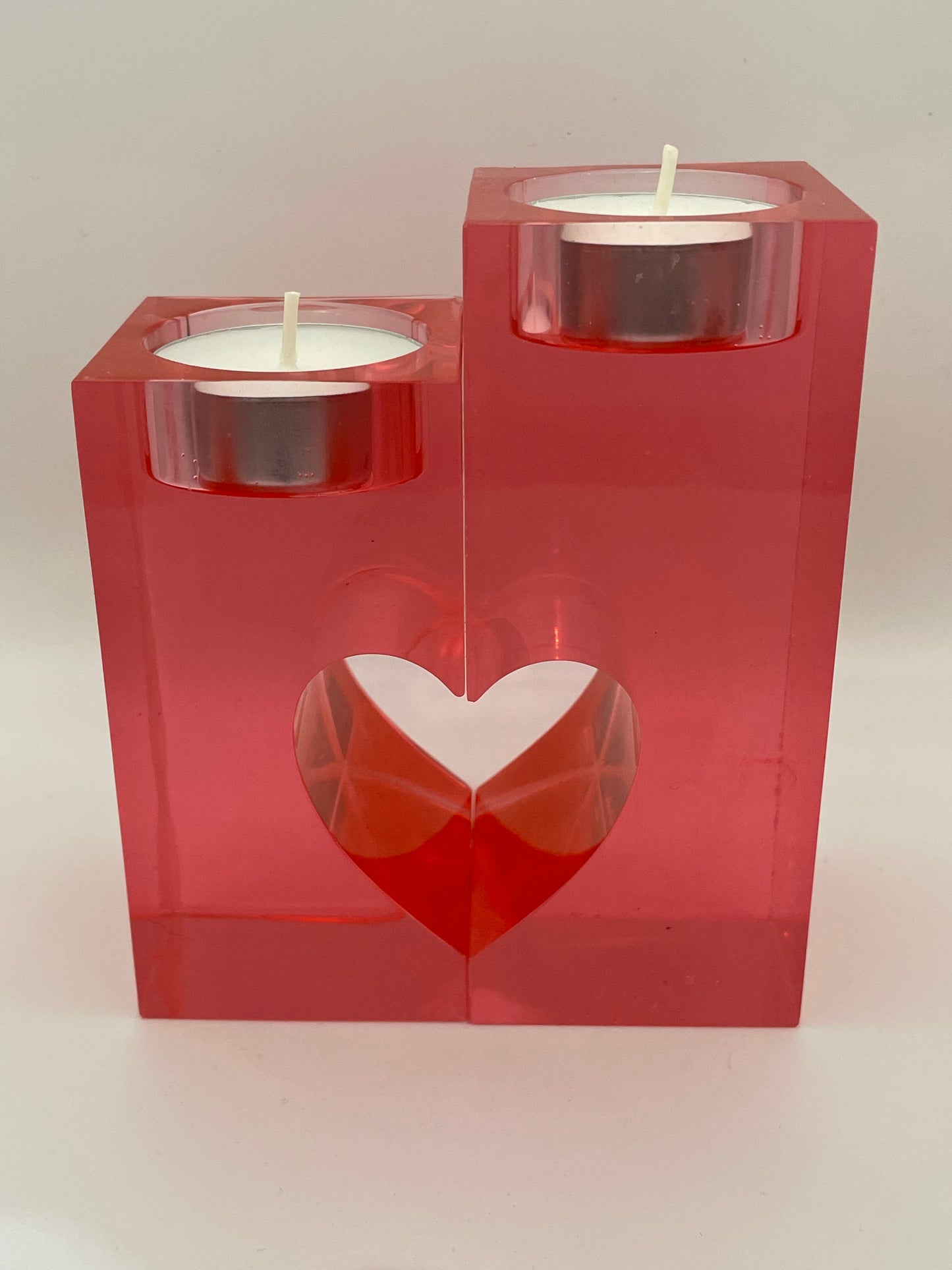 Portacandele Doppio San Valentino | Idea Regalo Originale per Anniversario