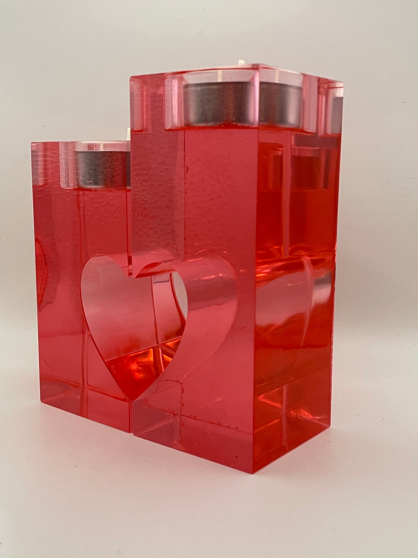 Portacandele Doppio San Valentino | Idea Regalo Originale per Anniversario