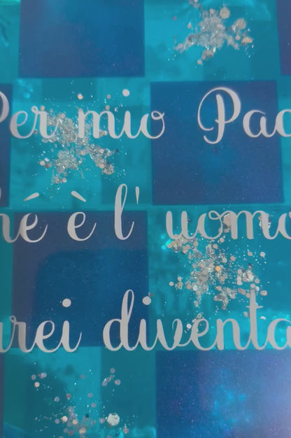 Edizione "Onda dell'Anima" – Opera 3D in Resina ad Alto Spessore (5cm)
